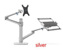 OL-3L aluminum multifunction 10"-17"Ergonomics desk laptop stand 32" monitor desktop holder computer full motion with column bar
