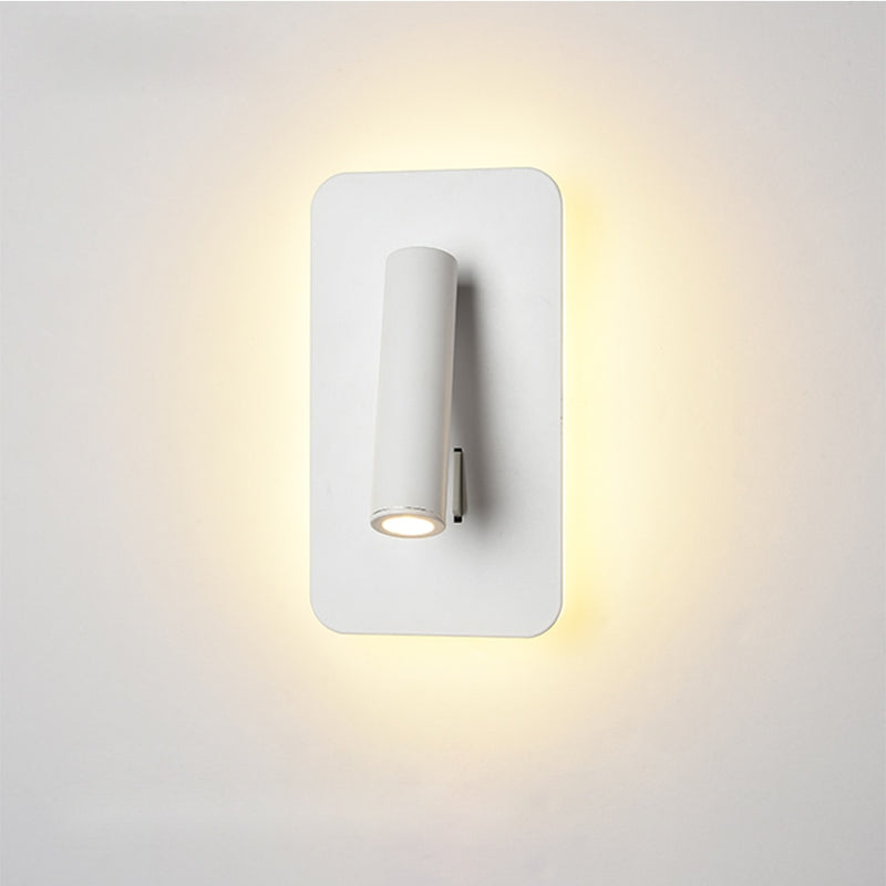 Nordic LED Wall Lamp with switch 3W spotligh 6W backlight free rotation Sconce indoor wall light For Home Bedroom Bedside light