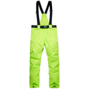 New Winter Thick Warm Skiing Pants Men Women Lovers Windproof Waterproof Suspender Trousers Snow Snowboard Pants Plus Size