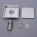 AODEYI Floor Drain Tile Insert Square Floor Waste Grates Bathroom Shower Drain 110 x 110MM And 150x 150MM 304 Stainless Steel