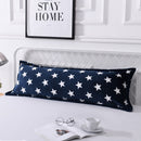 Winter Warm Flannel Double Pillow Case Thick Coral Fleece Pillowcase Adult Long Pillowcase 48x150cm/48x120cm/48x180cm
