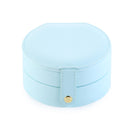 New Portable Leather Jewelry Box Princess European Korean Simple Small Mini Earrings Rings Storage Case Hot Sell