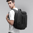 EURCOOL 17 Inch Laptop Backpack For Men Waterproof Functional with USB Charging Backpacks Male Business Men&