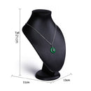 Black PU Leather Jewellery Ring Earrings Stand Holder Set Jewelry Pendant Necklace Chain Chokers Display Bust Bangle Organzier
