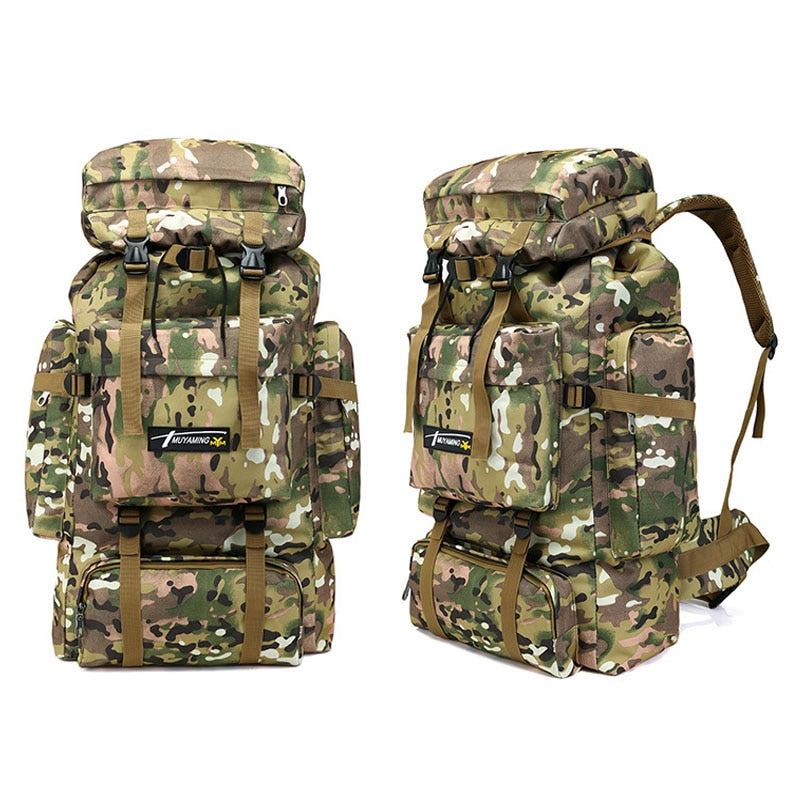 Mochila de gran capacidad de 70L, mochila de nailon impermeable para tácticas militares Molle, mochila militar para hombres, mochila para viajes de senderismo