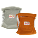 Ohbabyka 2Pack Pet Male Dog Cloth Diaper Physiological Sanitary Dog Shorts Underwear Pant for Pet Dogs Nappy Cover