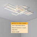 Smart Home Alexa, lámpara de techo LED negra/blanca para sala de estudio, dormitorio, lámpara de techo Led moderna de aluminio