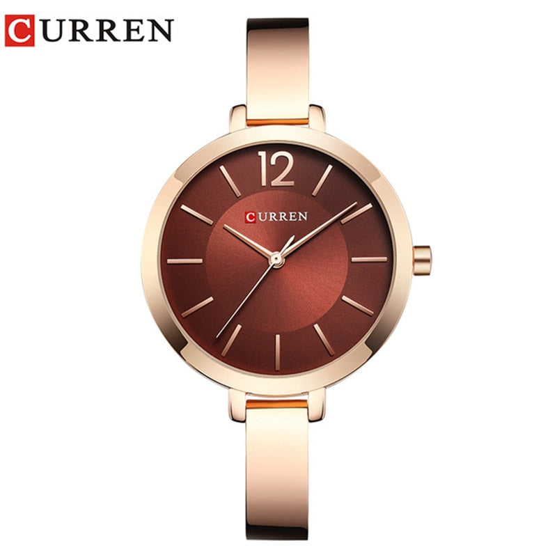 CURREN New Creative Design Quartz Watch Women Casual Fashion Stylish Ladies Gift Wrist Watch Vintage Timepieces Relogio Feminino