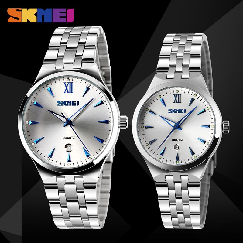 SKMEI Fashion Ladies Sport Watches Women Quartz Watch 3Bar Waterproof Female Wristwatches Calendar Relogio Feminino Clock 9071