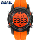 Fashion Watches Men Orange Casual Digital Watches Sports LED Clock Male Automatic Date Watch 1145 Men&