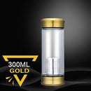 Botella de agua de vidrio con colador de té de hojas sueltas Infusor de té Botella de vidrio de doble pared Gratis para desmontar Thermos 300ML 400ML