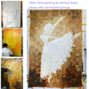 Mintura Ballet Dancer Picture Hand Painted Abstract Palette Knife  Oil Paintings On Canvas  Wall Art For Living Room  Home Decor