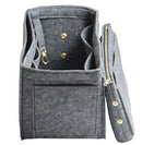 Fits Keepall 45 50 55 60 Insert Organizer Purse Handbag Bag in Bag-3MM Premium Felt(Handmade/20 Colors)w/Detachable Zip Pocket