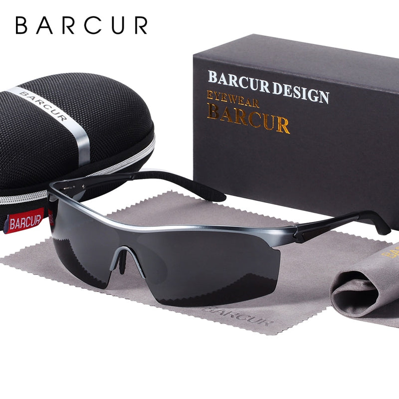 Gafas deportivas BARCUR, gafas de sol de aluminio para hombre, gafas de sol polarizadas para mujer, gafas antirreflectantes, gafas de sol femeninas