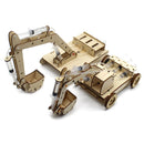 Juguetes STEM para niños, juego de tecnología de experimentos de ciencia educativa, modelo de excavadora hidráulica DIY, rompecabezas, juguetes pintados para niños