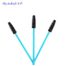 500 Pcs/lot Disposable One-off  5 Mix Colors Nylon Mascara Wands Eyelash Extension Applicator Spoolers Makeup Brushes