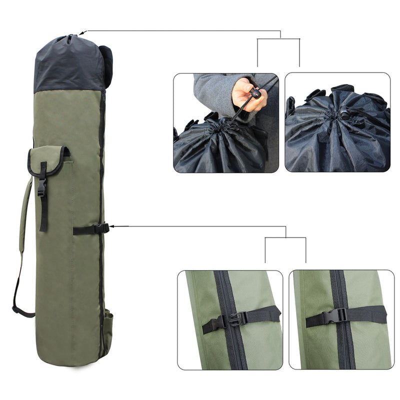 Shaddock Fishing Portable Multifunction Nylon Fishing Bags Fishing Rod Bag Case Fishing Tackle Tools Storage Bag