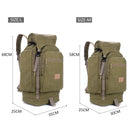 Bolsa militar de 60L y 80L para hombre, mochila táctica, bolsa militar de lona, ​​bolsa grande de viaje para acampar, senderismo, montañismo, bolsa de deporte al aire libre XA106D