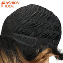 Peluca ondulada corta Pelucas de cabello sintético Ombre 10 pulgadas Bob Pelucas para mujeres negras Ombre Rubio Pelucas de cosplay resistentes al calor Envío gratis