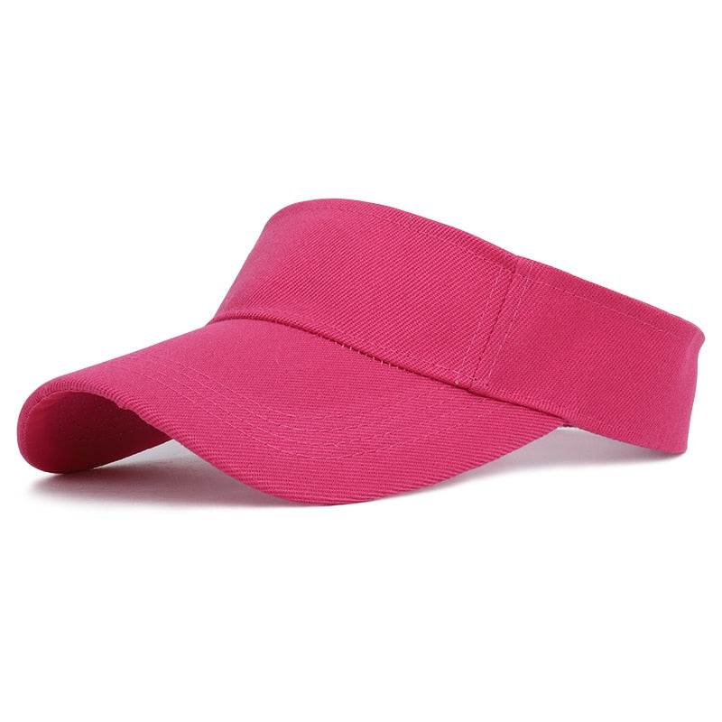 Sombreros deportivos para el sol para primavera y verano, sombrero para mujer, gorra para hombre, visera de algodón ajustable, protección UV, Top vacío para tenis, Golf, correr, protector solar