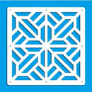 Pantallas colgantes de 12 piezas de 29x29 Cm para sala de estar, partes de paneles, arte de pared divisoria, decoración Diy, hilo de plástico de madera blanca