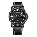 DOM Watch Men Luxury Sport Quartz wristwatch clock Mens Watches Leather Business Waterproof watch Relogio Masculino M-1218BL-1M5