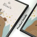 Oso, conejo, zorro, ciervo, guardería, cuadro sobre lienzo para pared, carteles nórdicos de dibujos animados e impresiones, cuadros de pared, decoración para habitación de niños y niñas