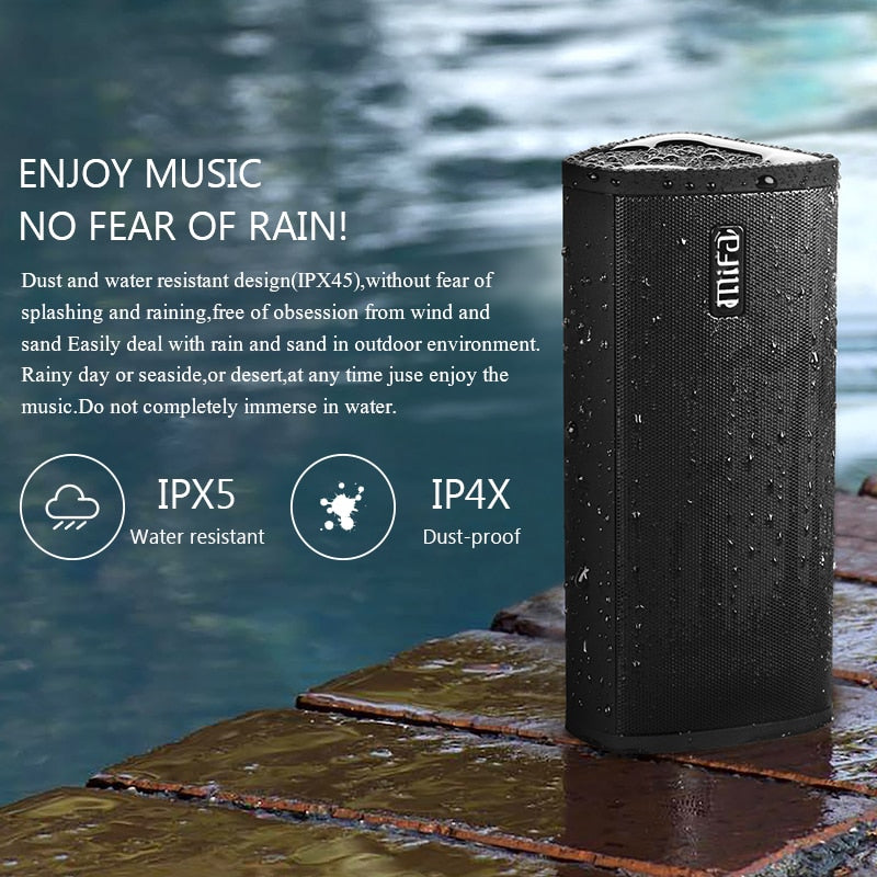 Altavoz Mifa Bluetooth Altavoz inalámbrico portátil Sistema de sonido 10W Estéreo Música envolvente Altavoz impermeable para exteriores