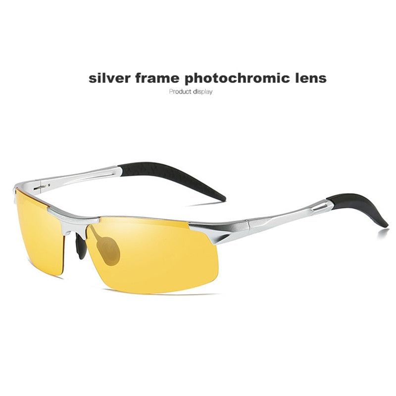 Aluminium Magnesium Photochrome Sonnenbrille Polarisierte Nachtsichtbrille Herren Oculos Driver Yellow Driving Glasses gafas de sol