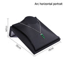 Black PU Leather Jewellery Ring Earrings Stand Holder Set Jewelry Pendant Necklace Chain Chokers Display Bust Bangle Organzier