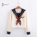 Uniformes escolares japoneses Anime COS traje de marinero Jk uniformes Universidad uniforme de escuela secundaria para niñas estudiantes traje amarillo claro