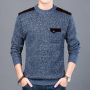 2022 Neue Mode Marke Pullover Für Herren Pullover Slim Fit Pullover Strickwaren Oansatz Herbst Koreanischen Stil Freizeitkleidung Männlich