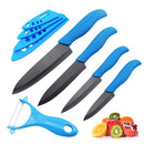 FINDKING Brand black ceramic blade kitchen knife set Zirconia kitchen Ceramic Knife set 3" 4" 5" 6" inch+ Peeler+4 Covers