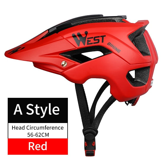 WEST BIKING Bicycle Helmet Trail XC MTB All-terrain Bike Helmet OFF-ROAD Casco Ciclismo Bicicleta Mountain Bike Cycling Helmet