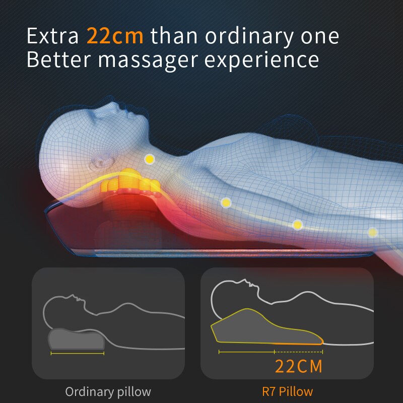 Jinkairui Multi-functional Kneading Cervical Massager Neck Shoulder Waist Full-body Car Home Duel-use Gift Large Massager Pillow
