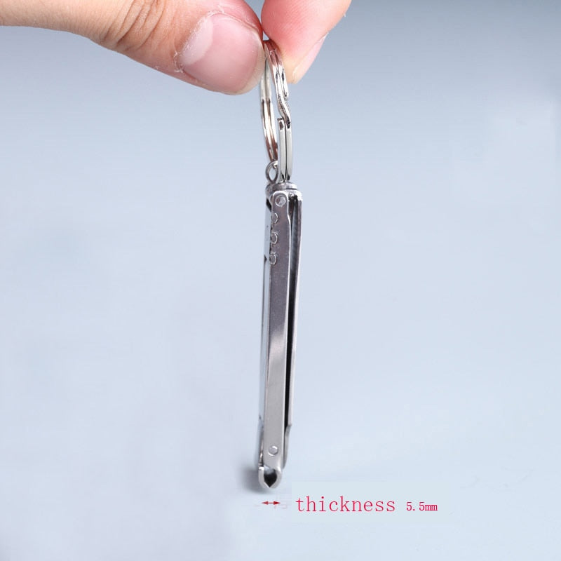 MR.GREEN ultra-thin Foldable Hand Toe Nail Clipper  Cutter Trimmer Stainless Keychain Wholesale High Quality Manicure nail tools