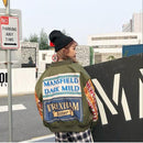 Spring Jacket Women Windbreaker Coat Patch Designs Harajuku Loose Bomber Streetwear Casual Basic Coat Oversize Short Jacket