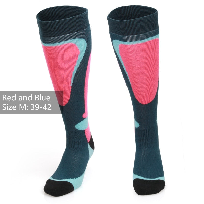 COPOZZ Ski Socks Thick Cotton Sports Snowboard Cycling Skiing Soccer Socks Men &amp; Women Moisture Absorption High Elastic Socks