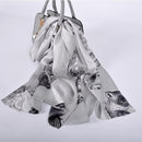 [BYSIFA] nueva bufanda de seda pura de lujo para mujer, bufandas largas de primavera y otoño para mujer, bufanda de cuello de seda de 100% de marca, Foulard 175*52cm