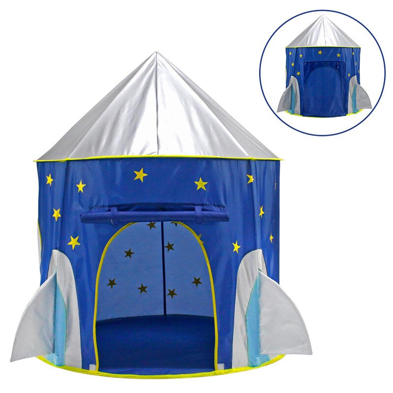 7 Stile Prinzessin Prince Spielzelt Tragbares faltbares Zelt Kinder Jungen Schloss Spielhaus Kinder Spielzeugzelt im Freien