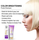 PURC Blonde Purple Hair Shampoo Removes Yellow and Brassy Tones for Silver Ash Look Purple Hair Shampoo Professional Hair Care
