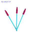 500 Pcs/lot Disposable One-off  5 Mix Colors Nylon Mascara Wands Eyelash Extension Applicator Spoolers Makeup Brushes
