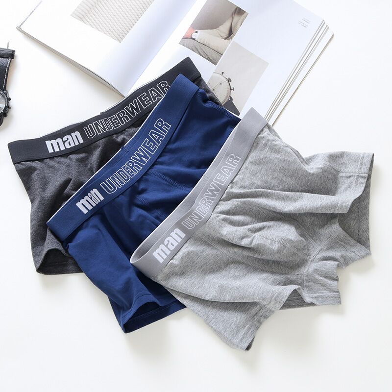 Männer Unterwäsche Boxer Baumwolle Mann Kurze Atmungsaktive Solide Herren Flexible Shorts Boxer Männliche Unterhose