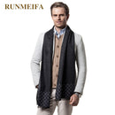 2018 New design plaid scarf for men 180x30cm Cashmere scarf Thicken winter warm scarf Scarves for dad and boyfriend gifts stock