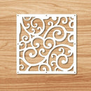 Pantallas colgantes de 12 piezas de 29x29 Cm para sala de estar, partes de paneles, arte de pared divisoria, decoración Diy, hilo de plástico de madera blanca