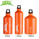 BRS Aluminum Oil Fuel Bottle Alcohol Gasoline Diesel Kerosene For Outdoor Picnic Oil-burning Camping Stove 530ml 750ml 1000ml