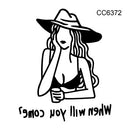 Rocooart New Arrival Tattoo Woman Taty Old School Fake Tattoo Body Art Temporary Tattoo Sticker For Female Couple Taty Sticker