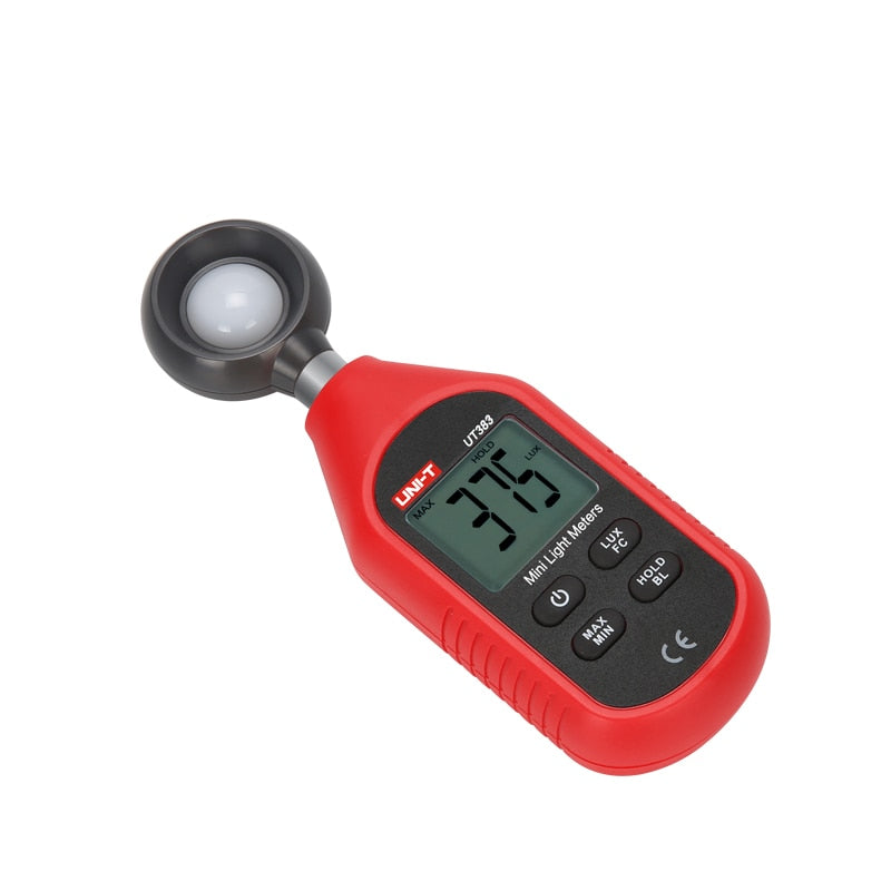 UNI-T UT383 Lichtmesser 200.000 LUX Digitales Luxmeter Leuchtdichte Lux Fc Test Max Min Illuminometer Photometer