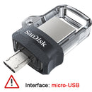 SanDisk OTG USB Flash Drive 32GB 16GB USB 3.0 Dual Mini Pen Drives 128GB 64GB PenDrives for PC and Android phones For shipping