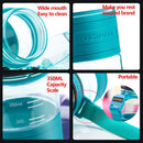 UZSPACE Sports Water Bottle Kids Tour Plastic kettle Portable LeakProof Children My Favorite Drink Bottle 350ml Tritan BPA Free